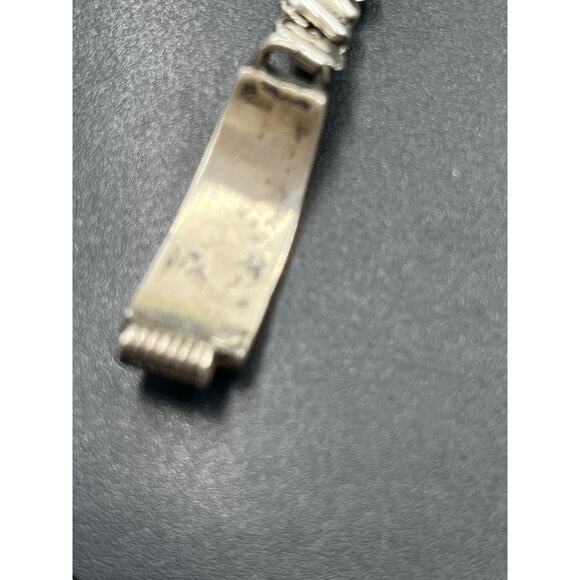 Vintage Native American Sterling Turquoise Coral Expandable Watch Band Bracelet - Picture 7 of 10